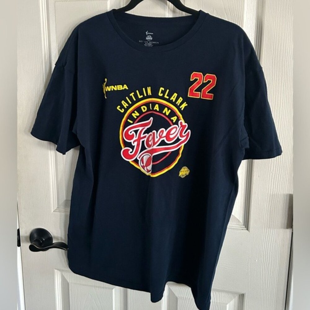 Caitlin Clark 22 WNBPA WNBA Bet on Women Indiana Fever T-Shirt - Picture 9 of 13